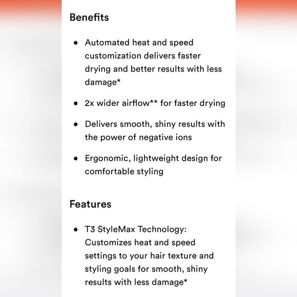 T3 Featherweight StyleMax Professional Hair Dryer w/Automatic Heat - Picture 11 of 14